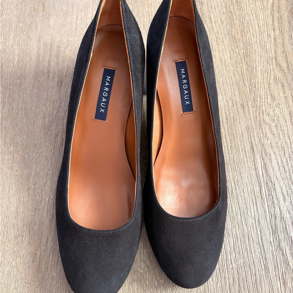 Margaux Elegant Black Suede Heels